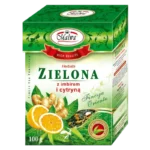 Malwa Herbata Zielona Liściasta z Imbirem i Cytryną 100 g