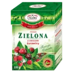 Malwa Herbata Zielona Liściasta z Owocem Żurawiny 100 g