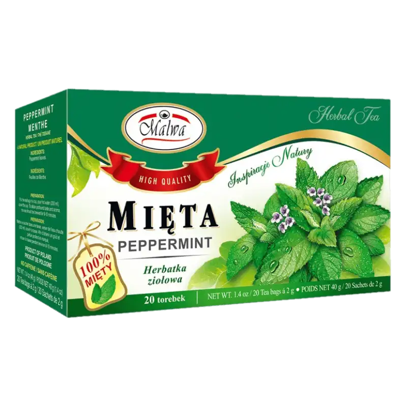 Malwa Herbatka Ziołowa Mięta 40 g (20 × 2 g)