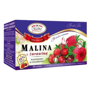 Malwa Herbatka Owocowa Malina z Żurawiną 40 g (20 × 2 g)