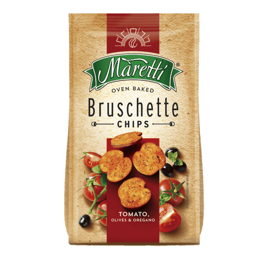 Maretti Bruschette o Smaku Pomidorów, Oliwek i Oregano 70 g