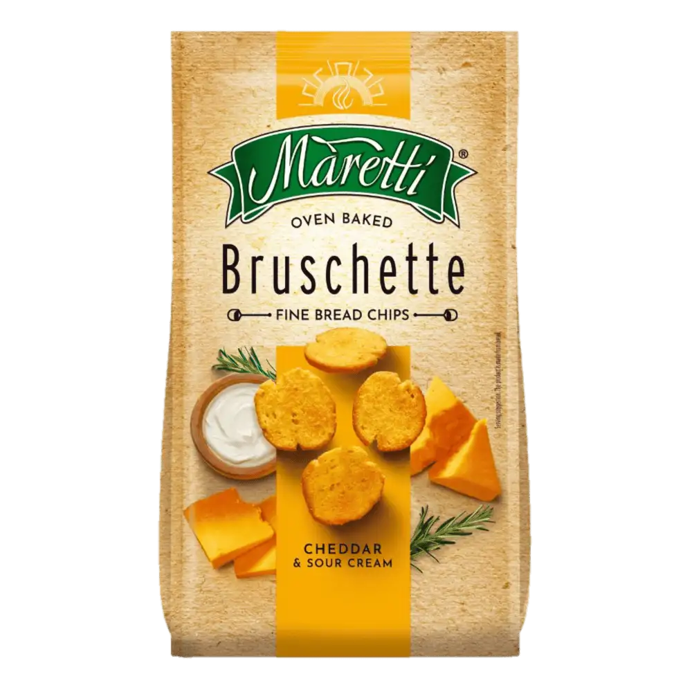 Maretti Bruschette o Smaku Sera Cheddar i Śmietany 70 g