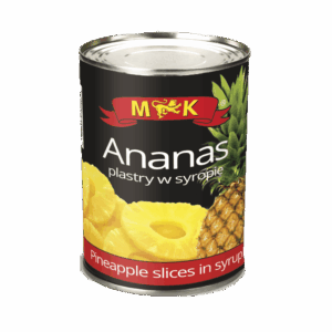 MK Ananas Plastry w Lekkim Syropie 565 g