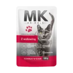 MK Animals Karma dla kota z wołowiną 100 g