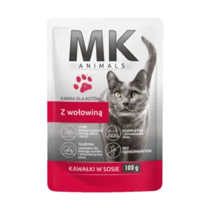 MK Animals Karma dla kota z wołowiną 100 g