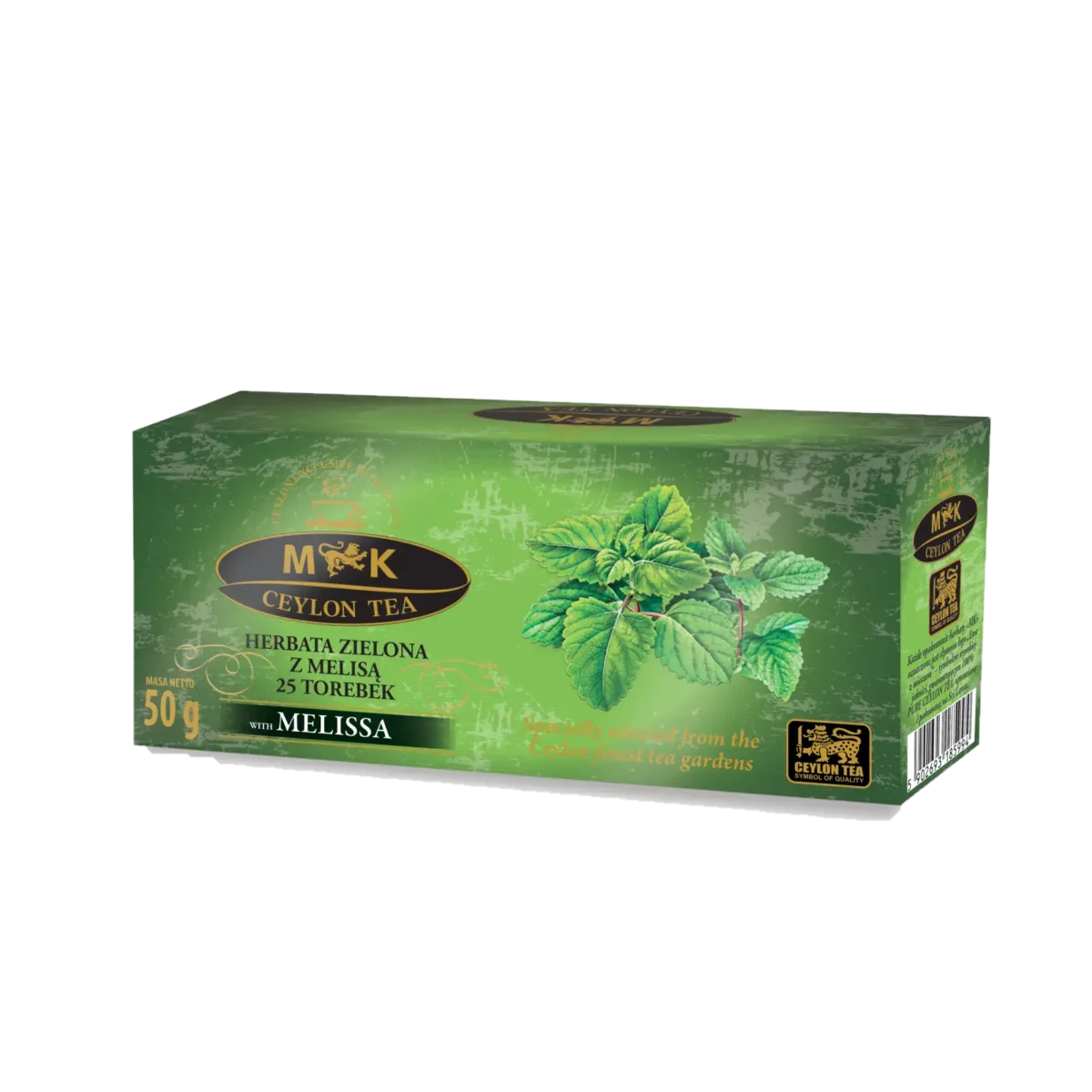 MK Ceylon Tea Herbata Zielona z Melisą 50 g (25 × 2 g)
