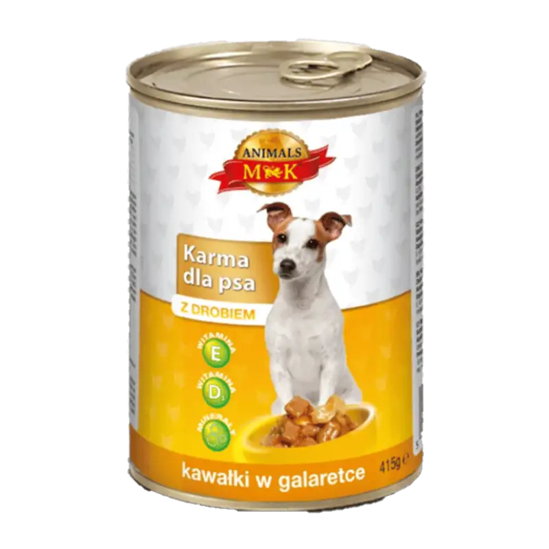 MK Animals Karma dla psa z drobiem 415 g