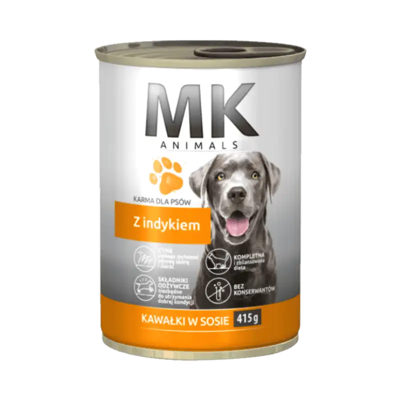 MK Animals Karma dla psa z indykiem 415 g