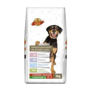 MK Animals Karma sucha dla psa z drobiem, wołowiną i warzywami 3 kg