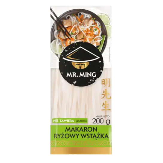 mr ming makaron ryzowy wstazka Mr. Ming Makaron Ryżowy Wstążka 200 g