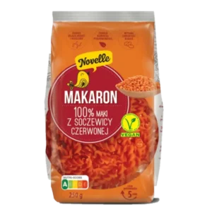 Novelle Makaron Proteinowy z Czerwonej Soczewicy 250 g