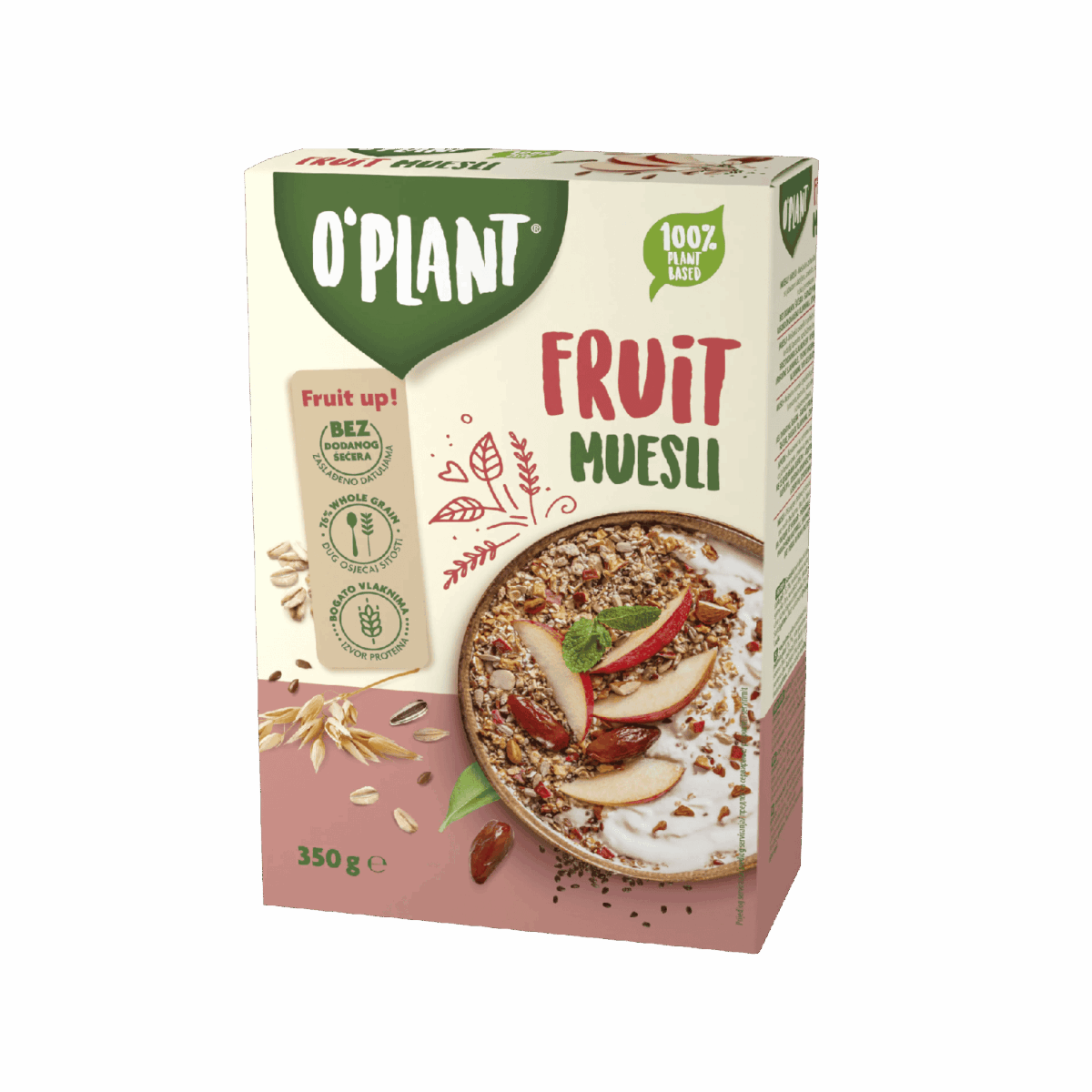 MUSLI O PLANT DAKTYLE I JABŁKO 350G PODRAVKA