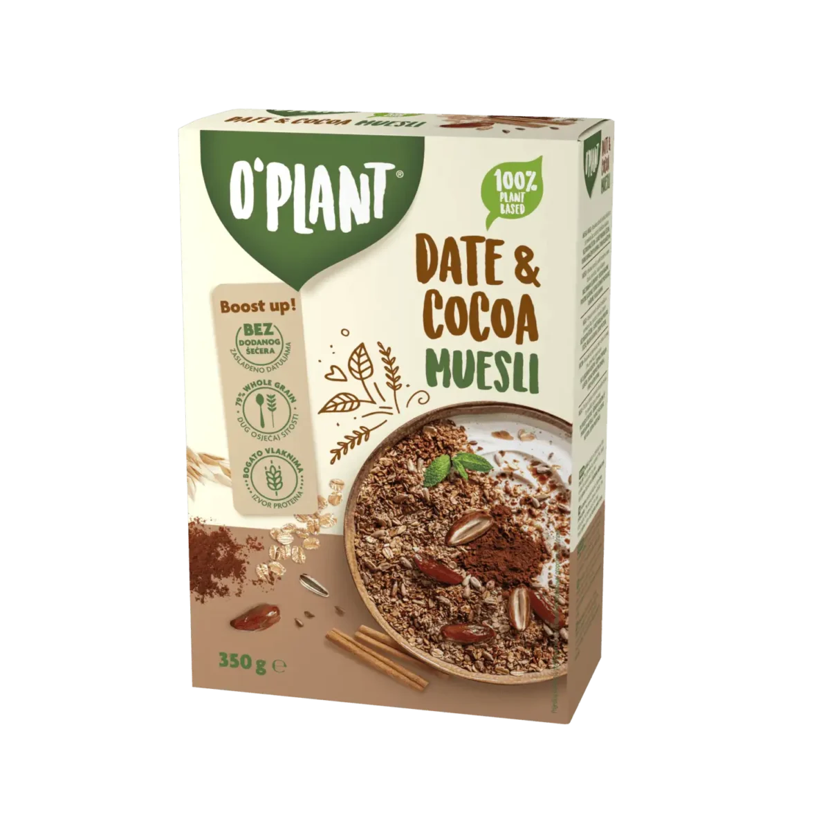 O'Plant Musli Daktyle i Kakao 350 g