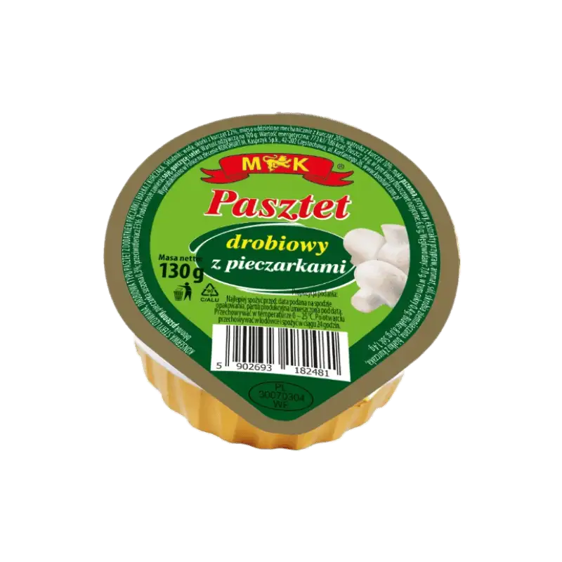 MK Pasztet Drobiowy z Pieczarkami 130 g