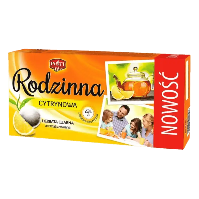 Posti Herbata Rodzinna Cytrynowa 80 Torebek 112 g