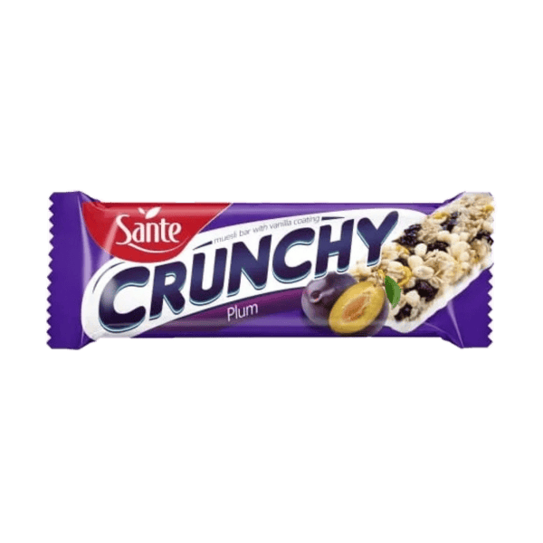 SANTE BATON CRUNCHY MUSLI ŚLIWKA W POLEWIE WANILIOWEJ 40G