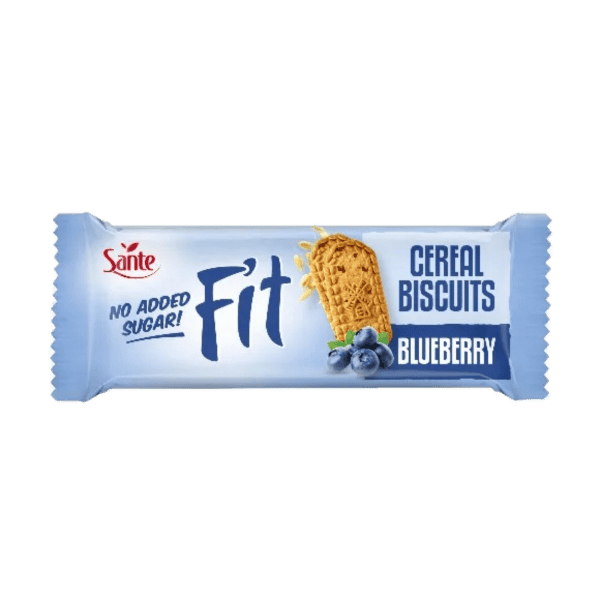 SANTE CIASTECZKA FIT ZBOŻOWE Z JAGODĄ BEZ CUKRU 50G
