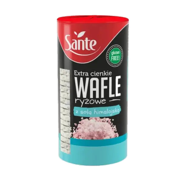 Sante Extra Cienkie Wafle Ryżowe z Solą Himalajską 110 g