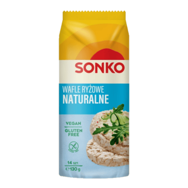 SONKO WAFLE RYŻOWE NATURALNE 130G