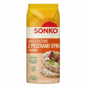 SONKO WAFLE RYŻOWE Z PESTKAMI DYNI 130G