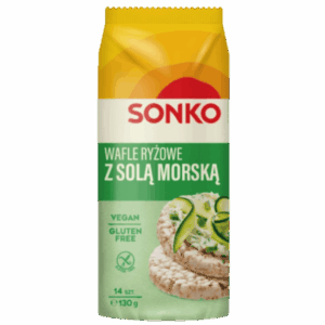 SONKO WAFLE RYŻ.Z SOLĄ MORSKĄ 130G