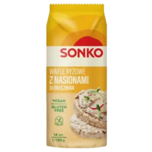 Sonko Wafle Ryżowe z Nasionami Słonecznika 130 g