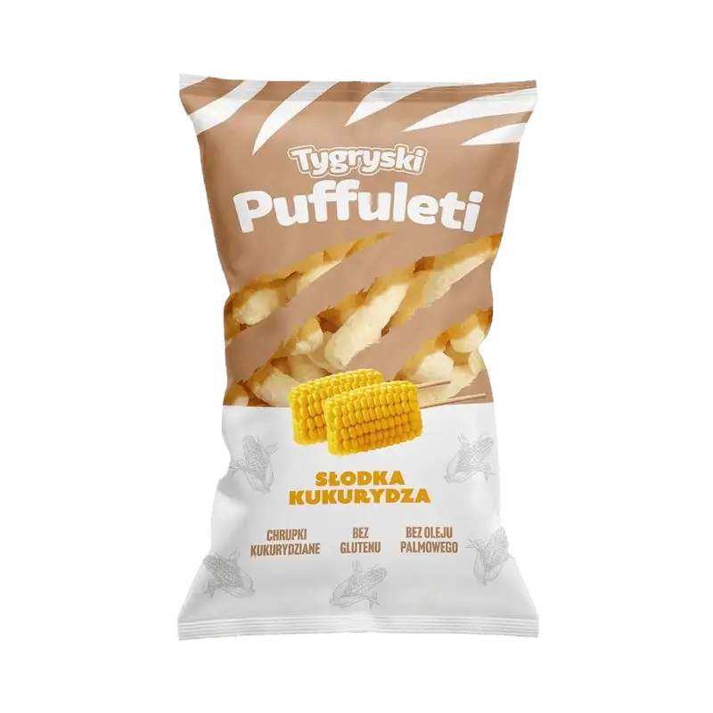Tygryski Puffuleti Słodka Kukurydza 85 g