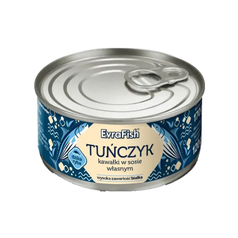 EvraFish Tuńczyk Kawałki w Sosie Własnym 170 g