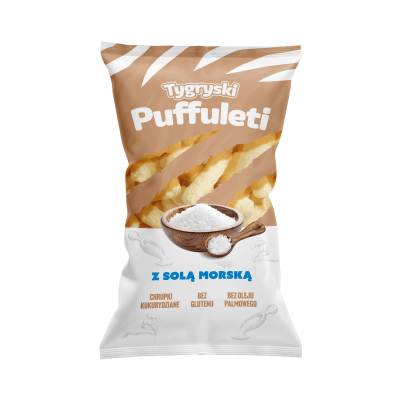 TYGRYSKI PUFFULETI CHRUPKI SÓL MORSKA 85G TBM