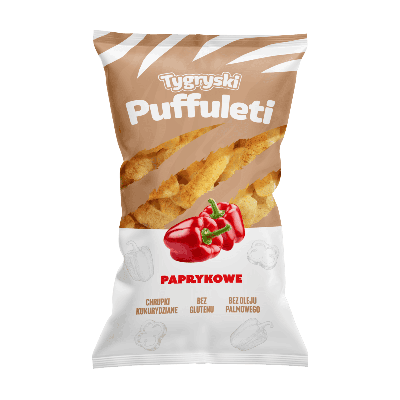 TYGRYSKI PUFFULETI CHRUPKI PAPRYKOWE 85G TBM
