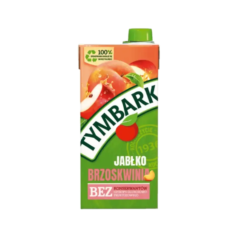 Tymbark Napój Jabłko Brzoskwinia 1 l