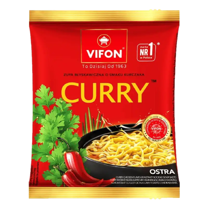 Vifon Zupa Błyskawiczna Kurczak Curry Ostra 70 g