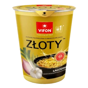 Vifon Zupa Błyskawiczna Złoty Kurczak Łagodna Kubek 60 g