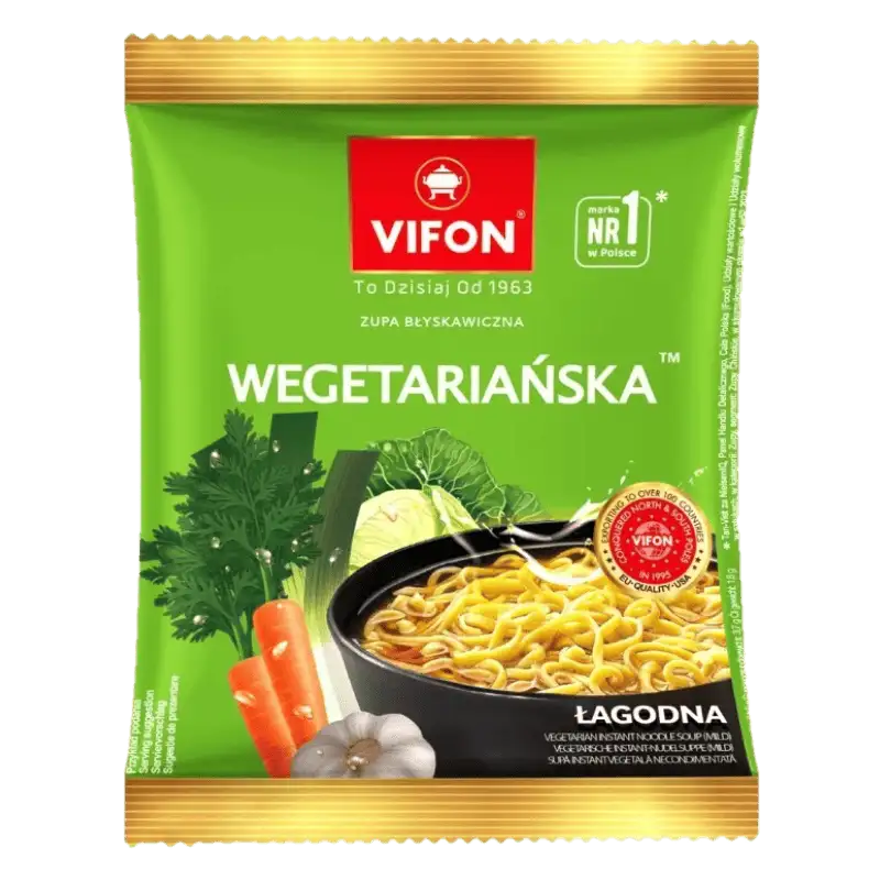 Vifon Zupa Błyskawiczna Wegetariańska Łagodna 70 g