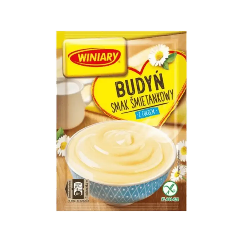 winiary budyn smietankowy z cukrem WINIARY Budyń z Cukrem o Smaku Śmietankowym 60 g