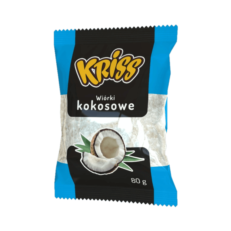 wiórki kokosowe kriss WIÓRKI KOKOSOWE 80G KRISS HANDEL