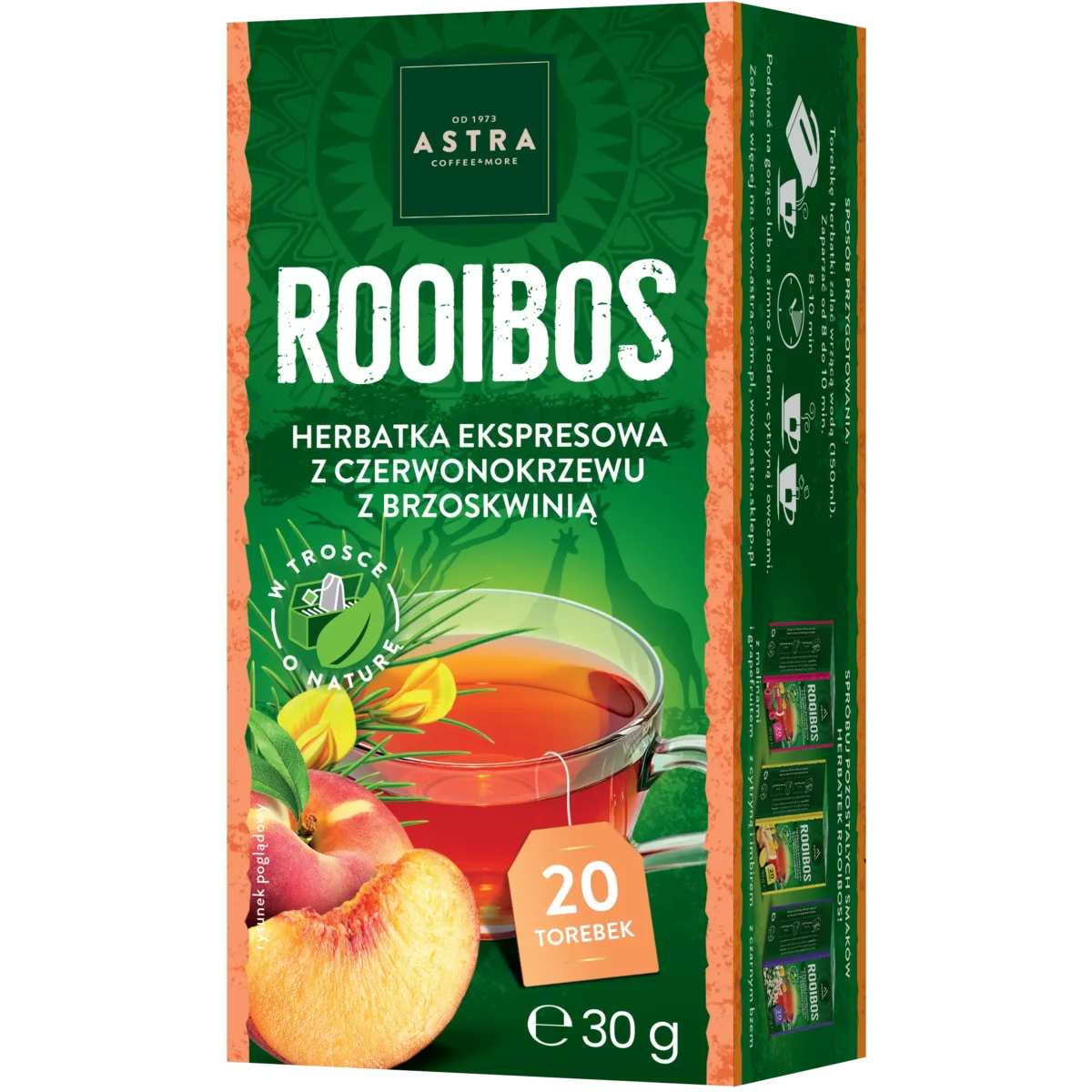 Astra Rooibos Brzoskwinia 30 g (20 torebek)