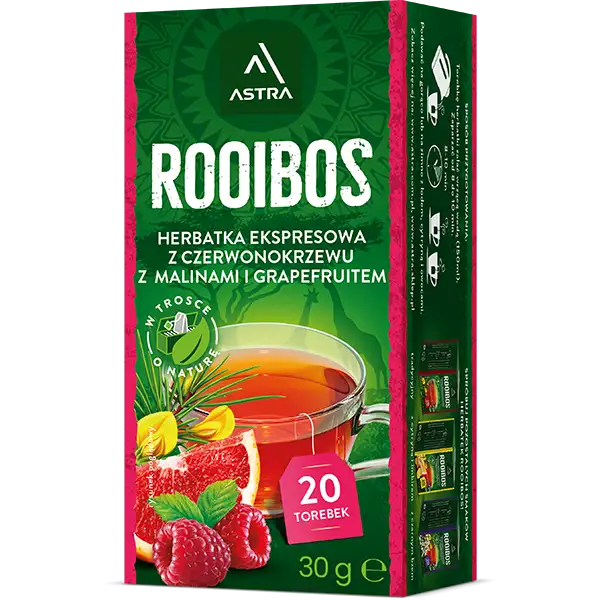 Astra Rooibos Malina & Grejpfrut 30 g (20 torebek)