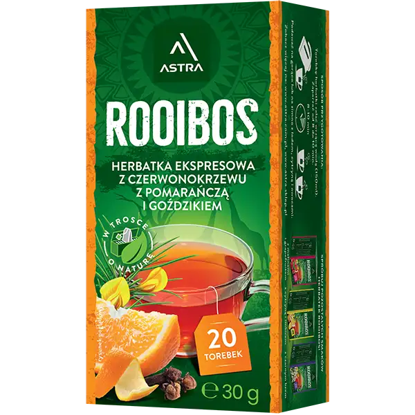 Astra Rooibos Pomarańcza & Goździk 30 g (20 torebek)