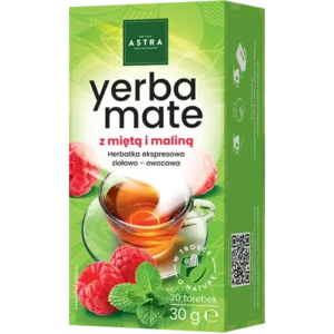Astra Yerba Mate Mięta & Malina 30 g (20 torebek)