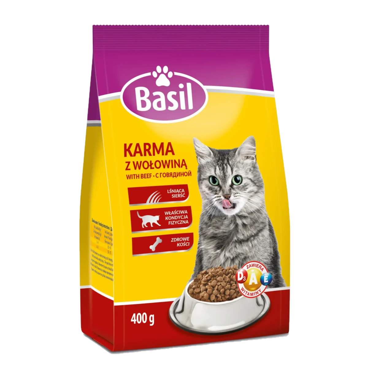 Basil Karma Sucha dla Kota z Wołowiną 400 g