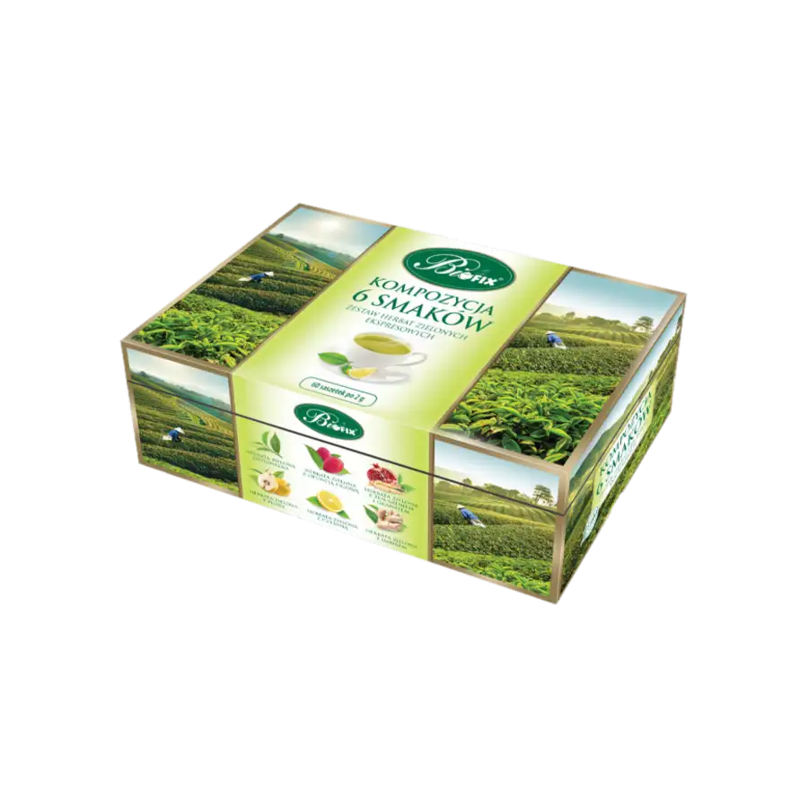 BiFix Kompozycja 6 Herbat Zielonych Ekspresowych 120 g