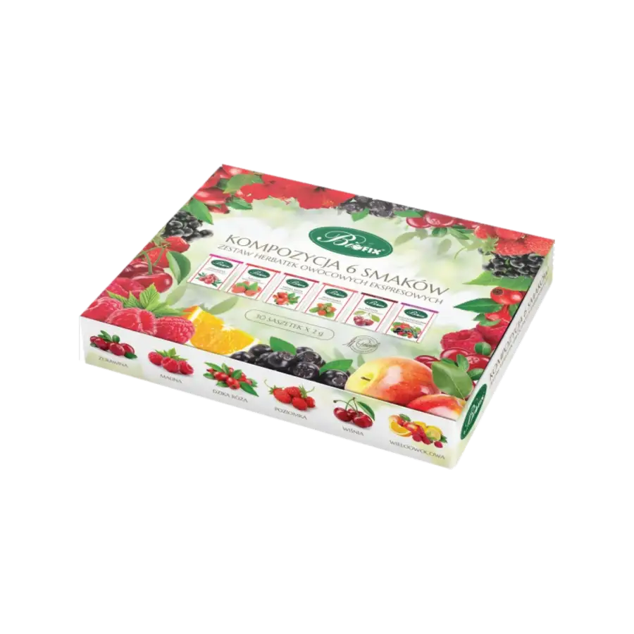 BiFix Kompozycja 6 Herbatek Owocowych Ekspresowych 60 g