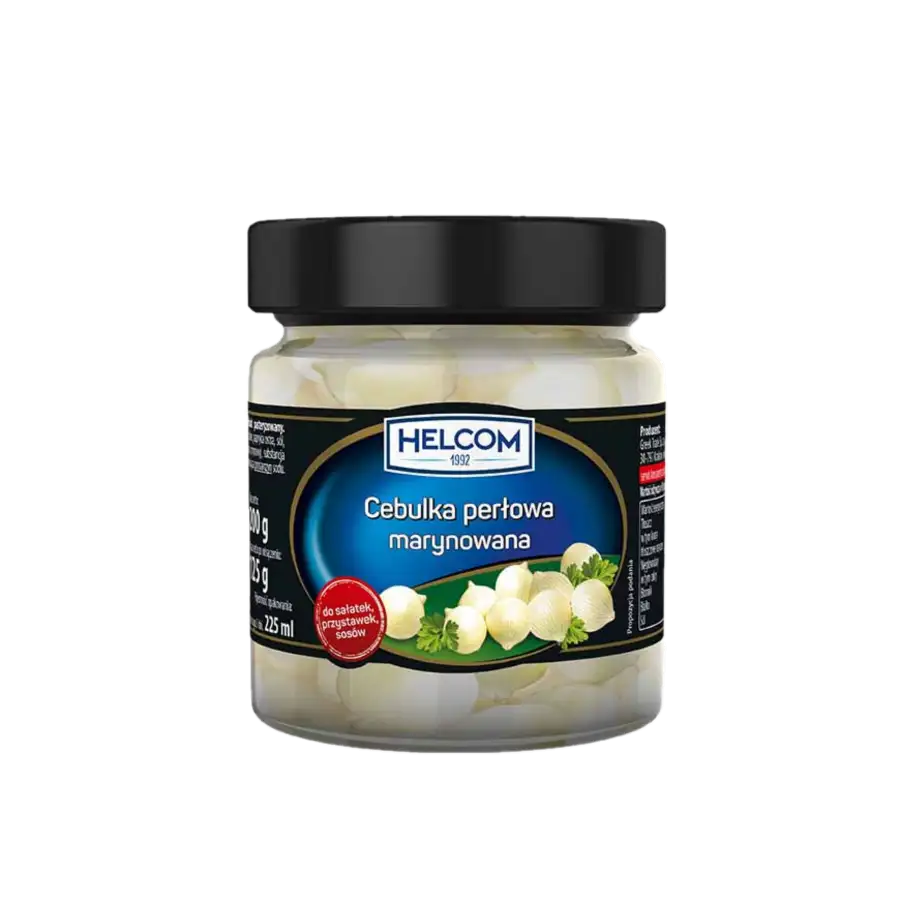 cebulka perlowa 180g Helcom Cebulka Perłowa Marynowana 225 ml