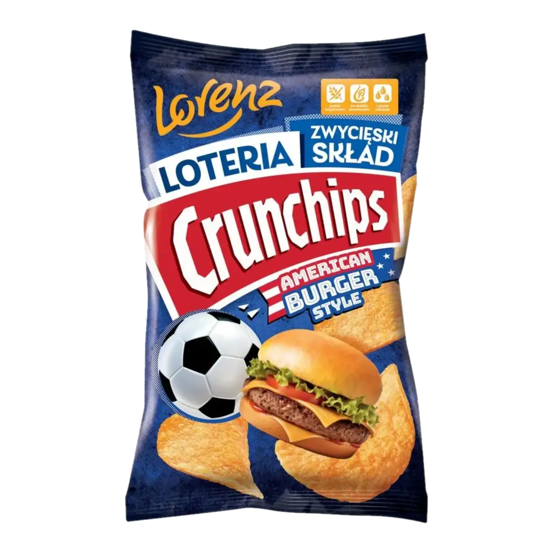 crunchips american burger Crunchips X-Cut American Burger Style 130 g