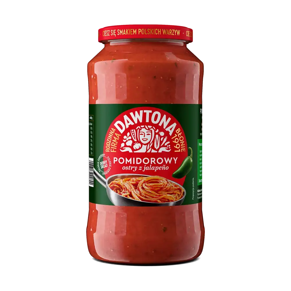 dawtona sos pomidorowy ostry z jalapeno Dawtona Sos Pomidorowy Ostry z Papryczkami Jalapeño 520 g