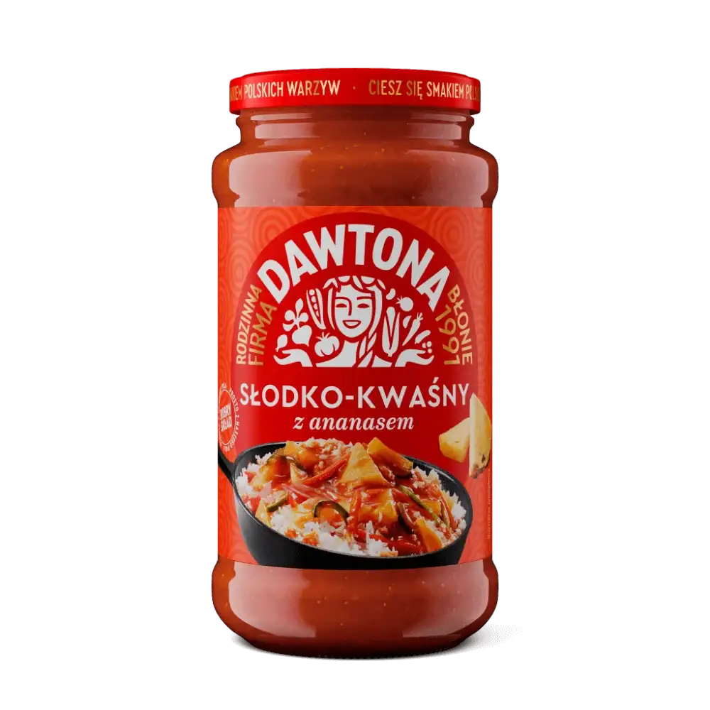 Dawtona Sos Słodko-Kwaśny z Ananasem 520 g