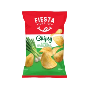 Fiesta Chipsy Płaskie o Smaku Zielonej Cebulki 120 g