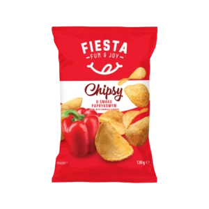 Fiesta Chipsy Płaskie o Smaku Paprykowym 120 g