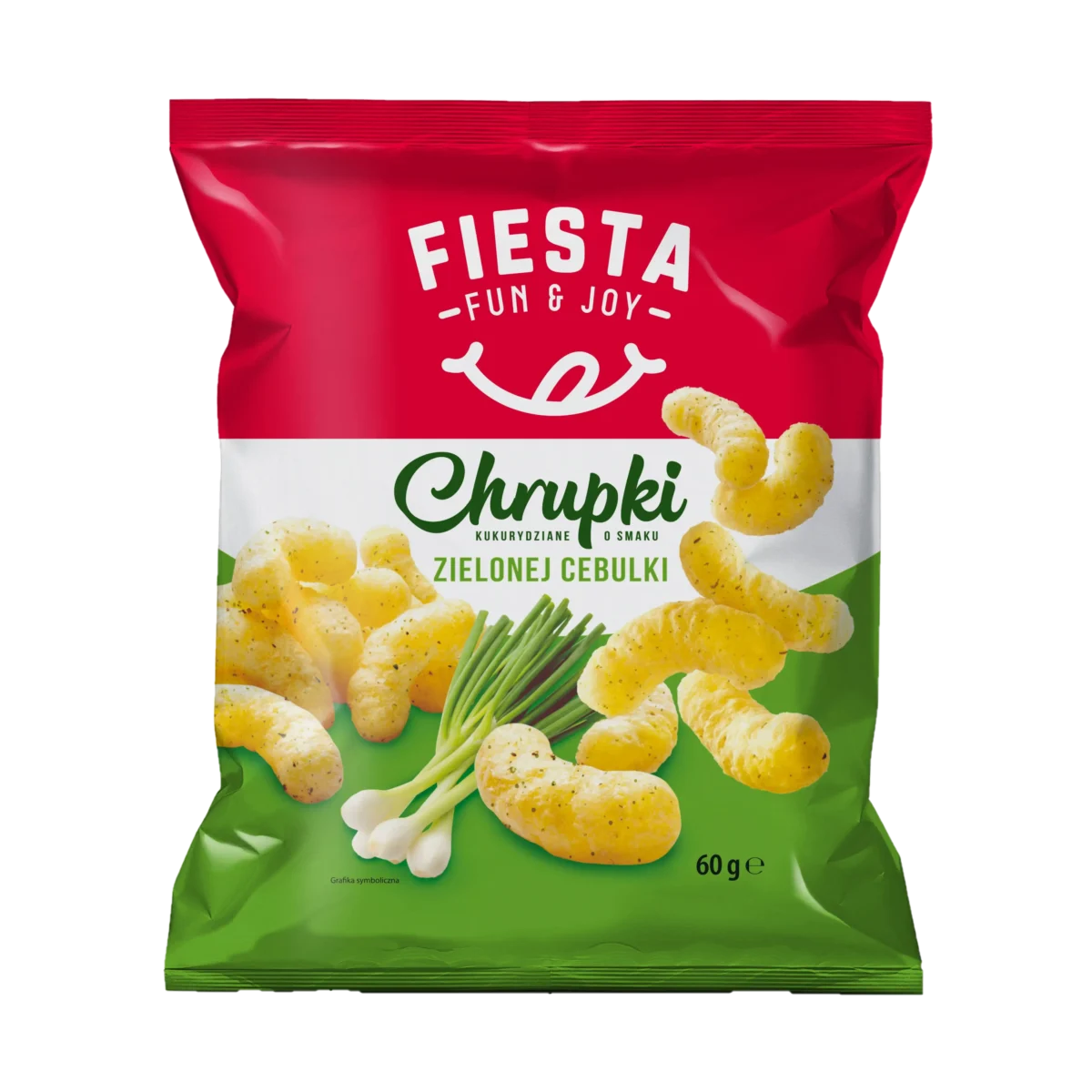 Fiesta Chrupki Kukurydziane o Smaku Zielonej Cebulki 60 g